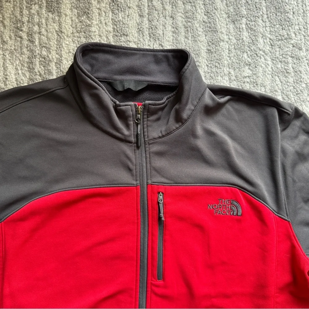 The North Face Red and Charcoal Jacket